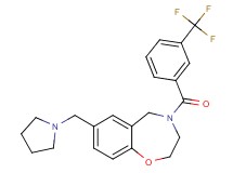 7-(1-pyrrolidinylmethyl)-4-[3-(trifluoromethyl)benzoyl]-2,3,4,5-tetrahydro-1,4-benzoxazepine