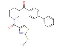 4-biphenylyl(1-{[2-(methylthio)-1,3-thiazol-4-yl]carbonyl}-3-piperidinyl)methanone