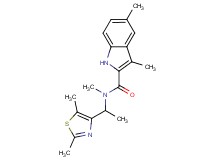 N-[1-(2,5-dimethyl-1,3-thiazol-4-yl)ethyl]-N,3,5-trimethyl-1H-indole-2-carboxamide