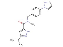 3-isopropyl-N-methyl-N-[4-(1H-pyrazol-1-yl)benzyl]-1H-pyrazole-5-carboxamide