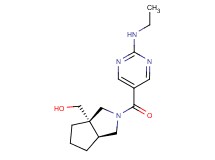 [(3aS*,6aS*)-2-{[2-(ethylamino)-5-pyrimidinyl]carbonyl}hexahydrocyclopenta[c]pyrrol-3a(1H)-yl]methanol
