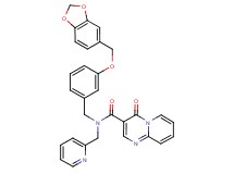 N-[3-(1,3-benzodioxol-5-ylmethoxy)benzyl]-4-oxo-N-(2-pyridinylmethyl)-4H-pyrido[1,2-a]pyrimidine-3-carboxamide