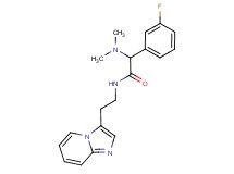2-(dimethylamino)-2-(3-fluorophenyl)-N-(2-imidazo[1,2-a]pyridin-3-ylethyl)acetamide
