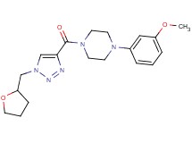 1-(3-methoxyphenyl)-4-{[1-(tetrahydro-2-furanylmethyl)-1H-1,2,3-triazol-4-yl]carbonyl}piperazine