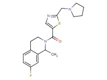 7-fluoro-1-methyl-2-{[2-(pyrrolidin-1-ylmethyl)-1,3-thiazol-5-yl]carbonyl}-1,2,3,4-tetrahydroisoquinoline