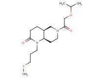 (4aS*,8aR*)-6-(isopropoxyacetyl)-1-[3-(methylthio)propyl]octahydro-1,6-naphthyridin-2(1H)-one