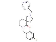 7-(4-fluorobenzyl)-2-(4-pyridinylmethyl)-2,7-diazaspiro[4.5]decan-6-one