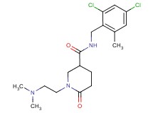 N-(2,4-dichloro-6-methylbenzyl)-1-[2-(dimethylamino)ethyl]-6-oxo-3-piperidinecarboxamide