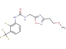 N-[2-fluoro-3-(trifluoromethyl)phenyl]-N'-{[3-(2-methoxyethyl)-1,2,4-oxadiazol-5-yl]methyl}urea