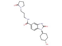 1-(trans-4-hydroxycyclohexyl)-2-oxo-N-[3-(2-oxopyrrolidin-1-yl)propyl]-2,3-dihydro-1H-benzimidazole-5-carboxamide