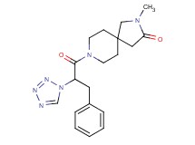 2-methyl-8-[3-phenyl-2-(1H-tetrazol-1-yl)propanoyl]-2,8-diazaspiro[4.5]decan-3-one