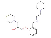1-[2-({[2-(1-piperidinyl)ethyl]amino}methyl)phenoxy]-3-(4-thiomorpholinyl)-2-propanol