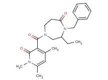4-benzyl-3-ethyl-1-[(1,4,6-trimethyl-2-oxo-1,2-dihydropyridin-3-yl)carbonyl]-1,4-diazepan-5-one