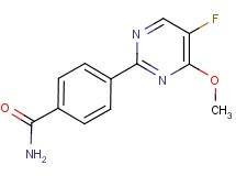 4-(5-fluoro-4-methoxypyrimidin-2-yl)benzamide