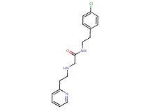 N-[2-(4-chlorophenyl)ethyl]-2-[(2-pyridin-2-ylethyl)amino]acetamide