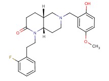 (4aR*,8aS*)-1-[2-(2-fluorophenyl)ethyl]-6-(2-hydroxy-5-methoxybenzyl)octahydro-1,6-naphthyridin-2(1H)-one