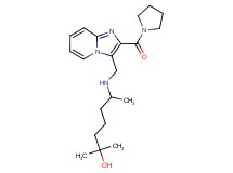 2-methyl-6-({[2-(1-pyrrolidinylcarbonyl)imidazo[1,2-a]pyridin-3-yl]methyl}amino)-2-heptanol