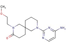8-(4-amino-2-pyrimidinyl)-2-(2-methoxyethyl)-2,8-diazaspiro[5.5]undecan-3-one