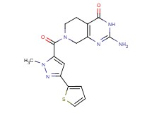 2-amino-7-{[1-methyl-3-(2-thienyl)-1H-pyrazol-5-yl]carbonyl}-5,6,7,8-tetrahydropyrido[3,4-d]pyrimidin-4(3H)-one