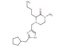3-butyl-4-{[2-(cyclopentylmethyl)-1H-imidazol-4-yl]methyl}-1-methyl-2-piperazinone