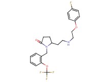5-(2-{[2-(4-fluorophenoxy)ethyl]amino}ethyl)-1-[2-(trifluoromethoxy)benzyl]-2-pyrrolidinone