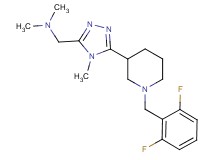 ({5-[1-(2,6-difluorobenzyl)piperidin-3-yl]-4-methyl-4H-1,2,4-triazol-3-yl}methyl)dimethylamine