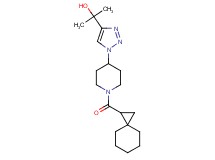 2-{1-[1-(spiro[2.5]oct-1-ylcarbonyl)piperidin-4-yl]-1H-1,2,3-triazol-4-yl}propan-2-ol