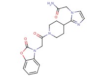 2-(2-{1-[(2-oxo-1,3-benzoxazol-3(2H)-yl)acetyl]piperidin-4-yl}-1H-imidazol-1-yl)acetamide