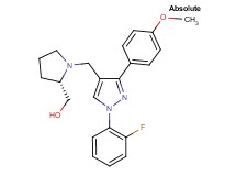 ((2S)-1-{[1-(2-fluorophenyl)-3-(4-methoxyphenyl)-1H-pyrazol-4-yl]methyl}-2-pyrrolidinyl)methanol