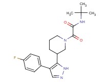 N-(tert-butyl)-2-{3-[4-(4-fluorophenyl)-1H-pyrazol-5-yl]piperidin-1-yl}-2-oxoacetamide