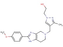 2-(4-{[2-(4-methoxyphenyl)-1,4,6,7-tetrahydro-5H-imidazo[4,5-c]pyridin-5-yl]methyl}-3-methyl-1H-pyrazol-1-yl)ethanol