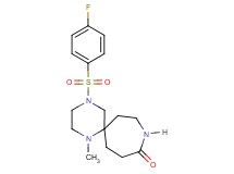 4-[(4-fluorophenyl)sulfonyl]-1-methyl-1,4,9-triazaspiro[5.6]dodecan-10-one