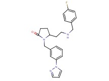 5-{2-[(4-fluorobenzyl)amino]ethyl}-1-[3-(1H-pyrazol-1-yl)benzyl]-2-pyrrolidinone