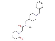 N-[(1-benzyl-4-piperidinyl)methyl]-N-methyl-2-(2-oxo-1-piperidinyl)acetamide