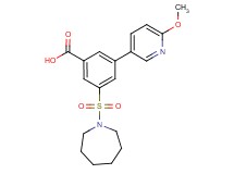 3-(azepan-1-ylsulfonyl)-5-(6-methoxypyridin-3-yl)benzoic acid