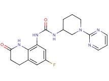 N-(6-fluoro-2-oxo-1,2,3,4-tetrahydroquinolin-8-yl)-N'-(1-pyrimidin-2-ylpiperidin-3-yl)urea