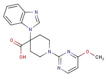 4-(1H-benzimidazol-1-yl)-1-(4-methoxypyrimidin-2-yl)piperidine-4-carboxylic acid