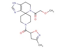 5-(methoxyacetyl)-1'-[(3-methyl-4,5-dihydroisoxazol-5-yl)carbonyl]-1,5,6,7-tetrahydrospiro[imidazo[4,5-c]pyridine-4,4'-piperidine]