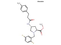 methyl (4R)-1-(2,5-difluorobenzyl)-4-{[3-(4-methylphenyl)propanoyl]amino}-L-prolinate