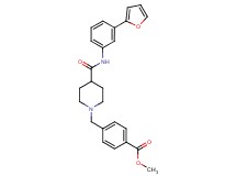 methyl 4-{[4-({[3-(2-furyl)phenyl]amino}carbonyl)-1-piperidinyl]methyl}benzoate