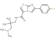 N-[3-(dimethylamino)-2,2-dimethylpropyl]-6-(4-fluorophenyl)imidazo[2,1-b][1,3]thiazole-3-carboxamide