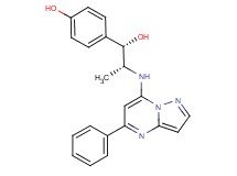 4-{(1S*,2R*)-1-hydroxy-2-[(5-phenylpyrazolo[1,5-a]pyrimidin-7-yl)amino]propyl}phenol