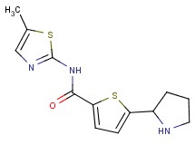 N-(5-methyl-1,3-thiazol-2-yl)-5-(2-pyrrolidinyl)-2-thiophenecarboxamide trifluoroacetate