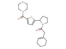 4-({5-[1-(1-cyclohexen-1-ylacetyl)-2-pyrrolidinyl]-2-thienyl}carbonyl)morpholine