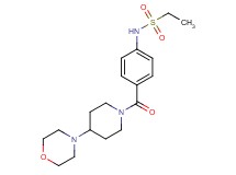 N-(4-{[4-(4-morpholinyl)-1-piperidinyl]carbonyl}phenyl)ethanesulfonamide trifluoroacetate