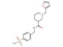 N-[4-(aminosulfonyl)benzyl]-1-(2-furylmethyl)piperidine-3-carboxamide