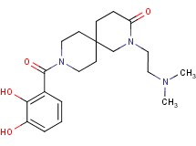 9-(2,3-dihydroxybenzoyl)-2-[2-(dimethylamino)ethyl]-2,9-diazaspiro[5.5]undecan-3-one