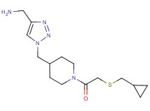 ({1-[(1-{[(cyclopropylmethyl)thio]acetyl}-4-piperidinyl)methyl]-1H-1,2,3-triazol-4-yl}methyl)amine trifluoroacetate