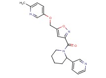 2-methyl-5-[(3-{[2-(3-pyridinyl)-1-piperidinyl]carbonyl}-5-isoxazolyl)methoxy]pyridine