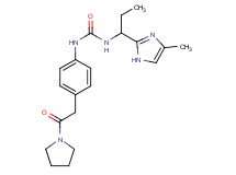 N-[1-(4-methyl-1H-imidazol-2-yl)propyl]-N'-[4-(2-oxo-2-pyrrolidin-1-ylethyl)phenyl]urea